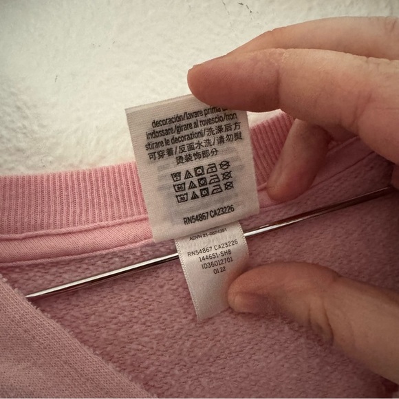 PINK Victoria Secret Oversized Sweatshirt Ombre Dip Dye Small Streetwear Y2K - Picture 11 of 15